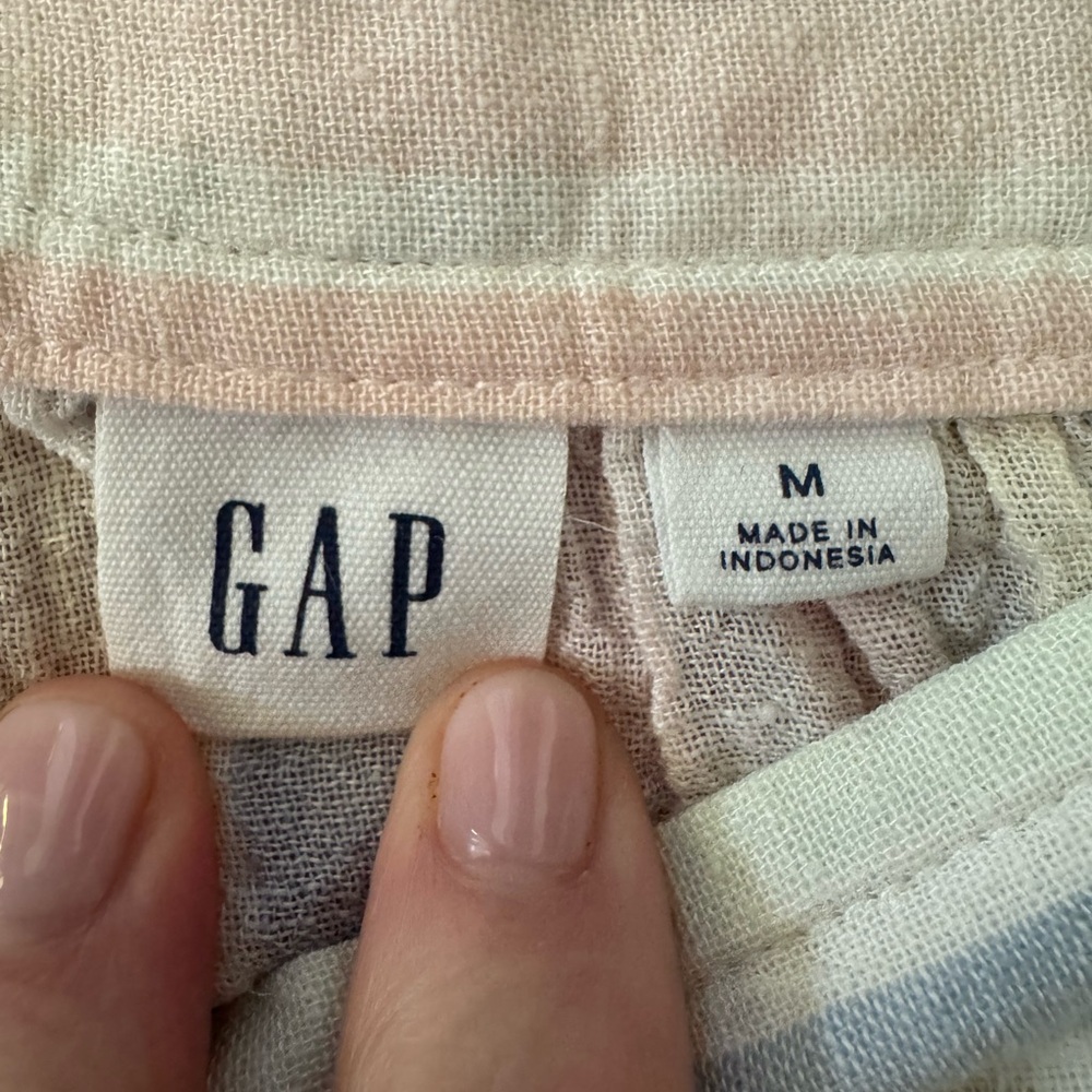 GAP Rainbow Linen Top
